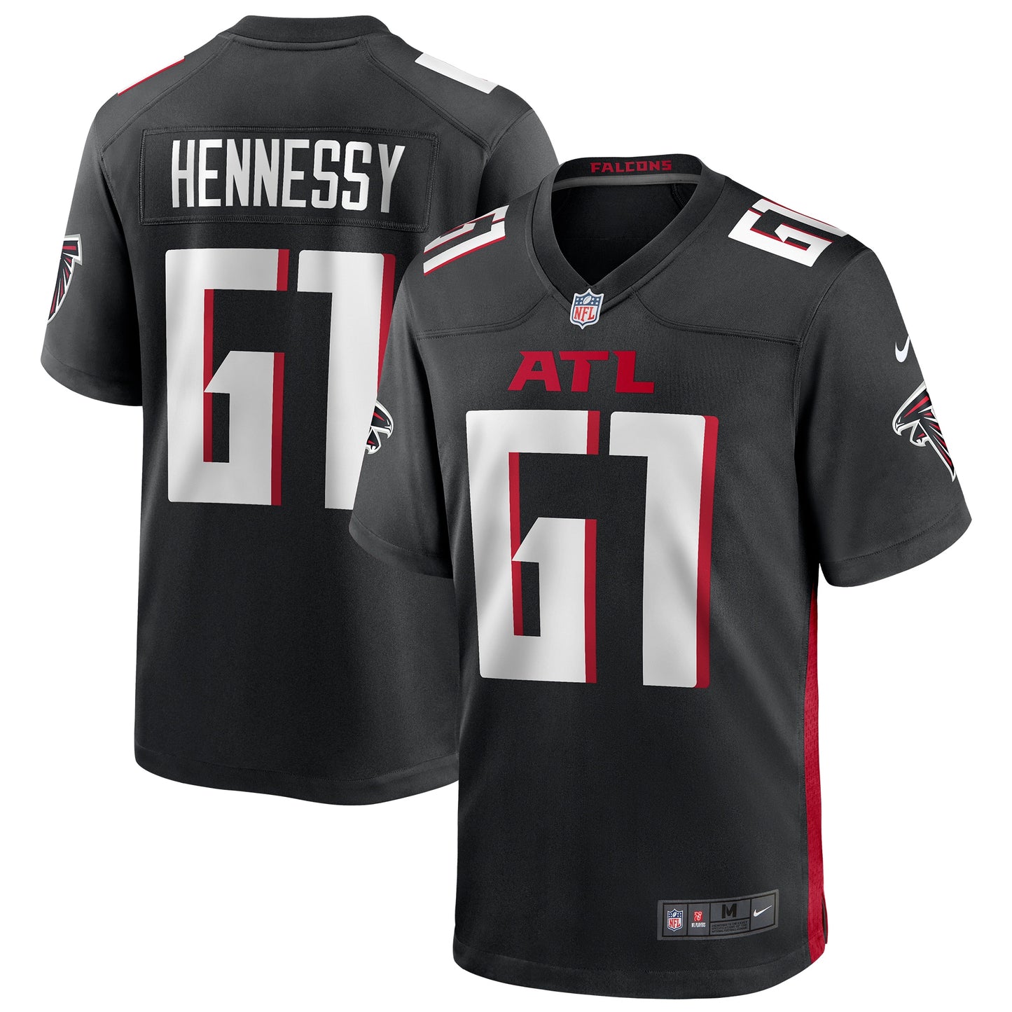 Matt Hennessy Atlanta Falcons Nike Player Game Jersey - Black
