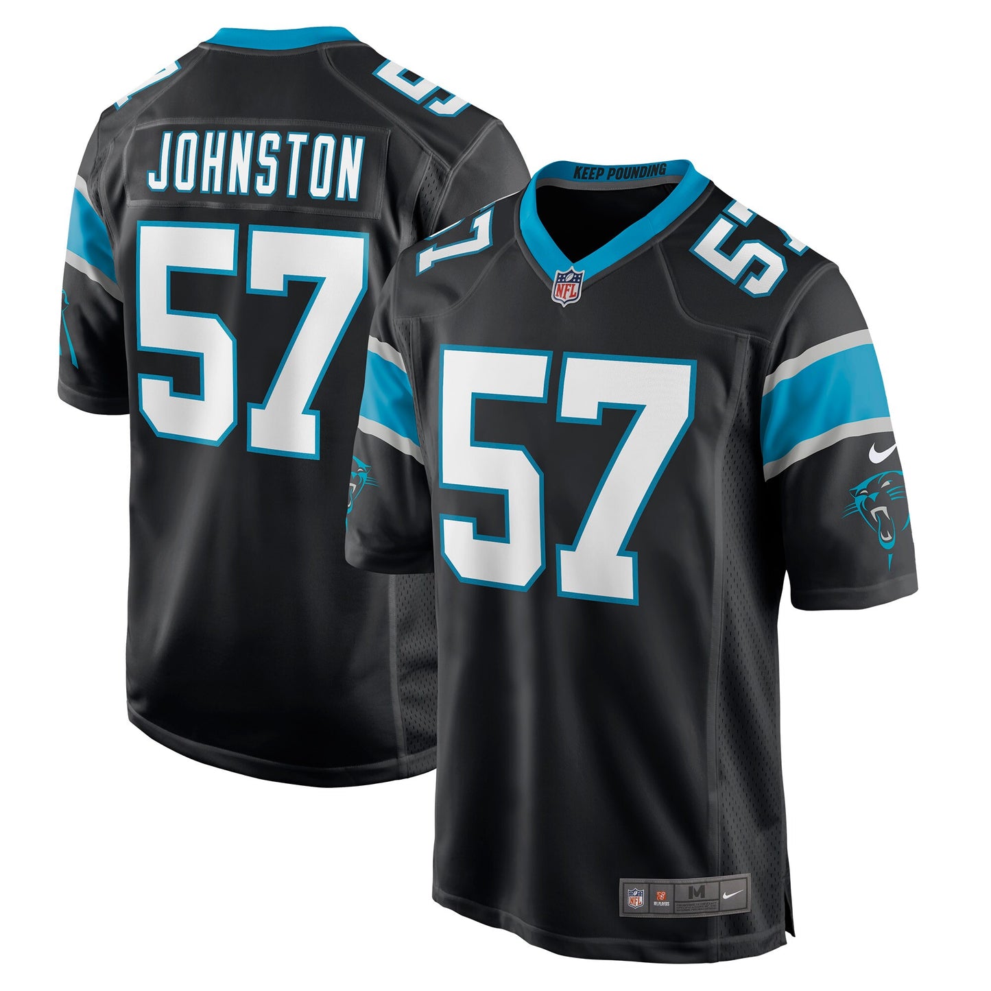 Clay Johnston Carolina Panthers Nike Game Jersey - Black