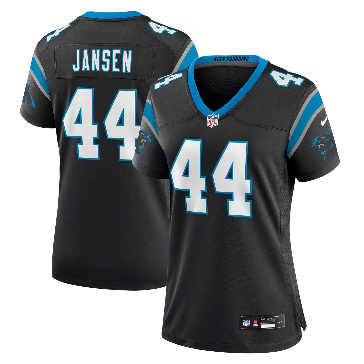J.J. Jansen Carolina Panthers Nike Women's Team Game Jersey - Black