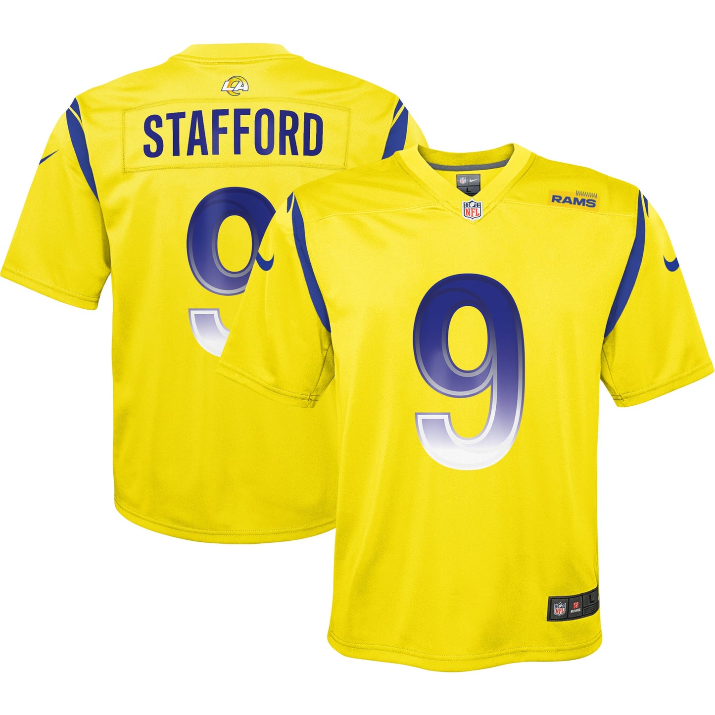 Matthew Stafford Los Angeles Rams Nike Youth Inverted Game Jersey - Gold